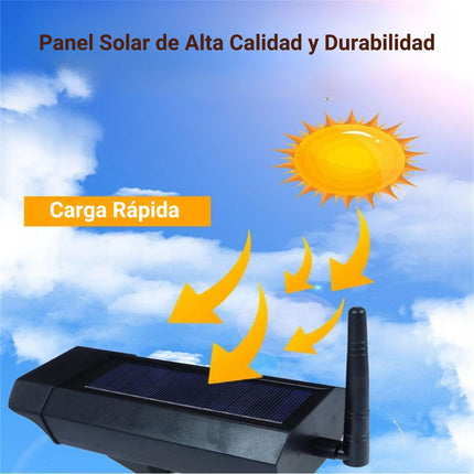 Foco Solar Guardián: Simula Cámara Videovigilancia, ¡con Detector de Intrusos!