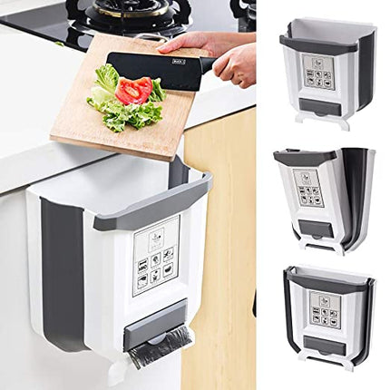 Cubo de Basura Plegable CompactClear™: Cocina Limpia y Organizada