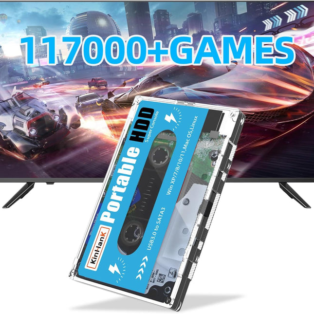 🕹️ Disco Duro 500GB Multi Consola con +117.000 Videojuegos y 78 Emuladores para PC