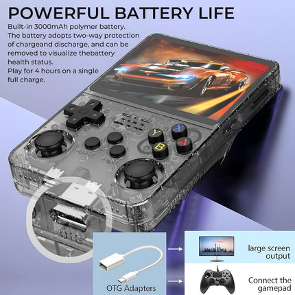 Consola Portátil R36 ULTRA +20.000 Juegos 25 Emuladores | Pantalla Grande 1:1 de 4" | 128GB