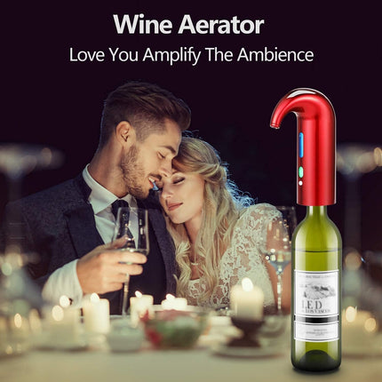 - Aireador, Oxigenador y Decantador de Vino Eléctrico PureWine™: Ideal para Amantes del Vino