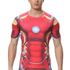 Camiseta Deportiva  Superhéroes Iron Man Elástica