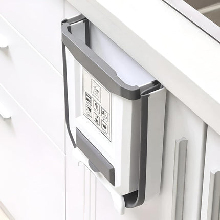 Cubo de Basura Plegable CompactClear™: Cocina Limpia y Organizada