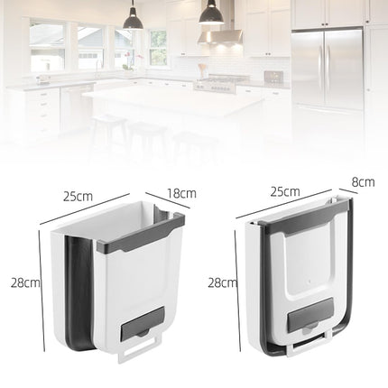 Cubo de Basura Plegable CompactClear™: Cocina Limpia y Organizada