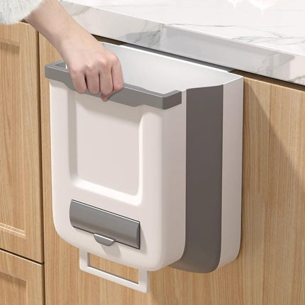 Cubo de Basura Plegable CompactClear™: Cocina Limpia y Organizada