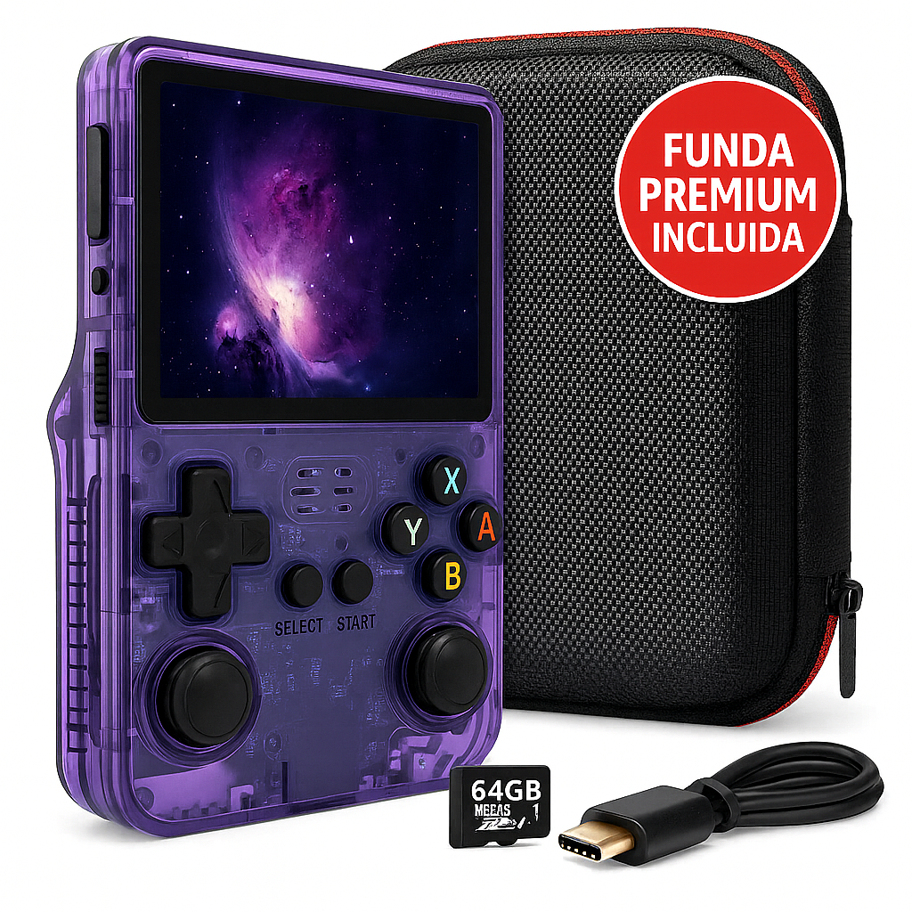 Consola Portátil R36S +20.000 Juegos 19 Emuladores | Pantalla 3.5 Consola Portátil R36S +20.000 Juegos 19 Emuladores | Pantalla 3.5