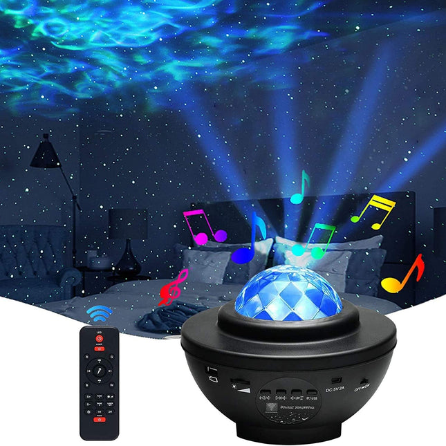 Proyector de Galaxias con Música Bluetooth y Mando Distancia