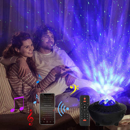 - Proyector de Galaxias con Música Bluetooth y Mando Distancia