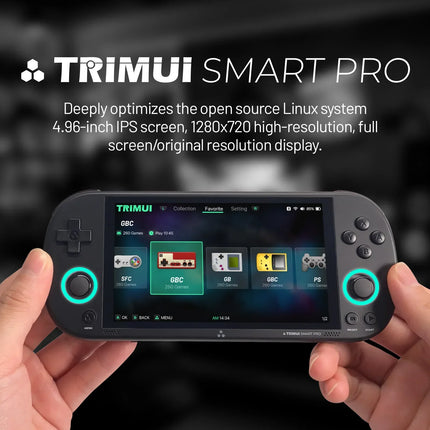 Consola Portátil Trimui Smart Pro: 29 Emuladores y Miles de Juegos Retro en tus Manos (128GB)