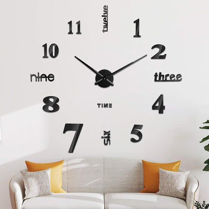 Relojes de Pared Grandes con Horas 3D ¡Agujas 40-31 cm