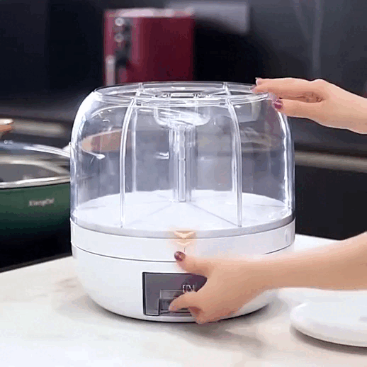 Dispensador Giratorio de Comida: ¡Organiza tu Cocina con Elegancia y Eficiencia! – Frikimanes "Frikis del Ahorro"