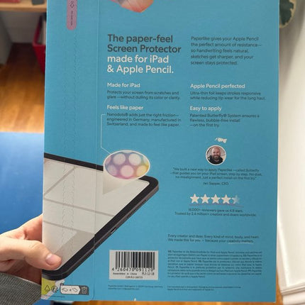 2 Protectores de Pantalla Paperlike para iPad 10.2" (Efecto Papel) – Antirreflejos Mate