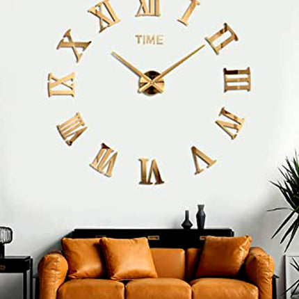Reloj de Pared Grande ROMA con Horas 3D