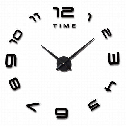 Reloj de Pared Grande Horas 3D Negro "París" - Frikimanes