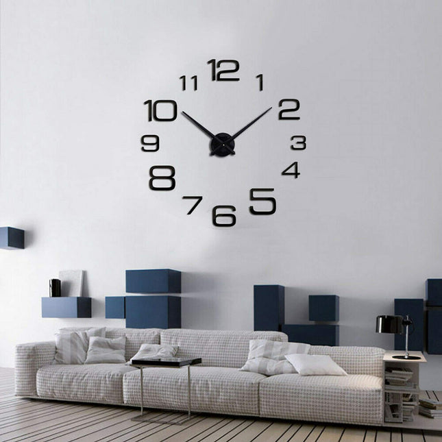 Reloj de Pared Gigante 3D Negro "Miami" - Frikimanes