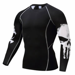 Camiseta Rashguard Compresión Punisher MMA Crossfit Kick Boxing Fitness - Frikimanes
