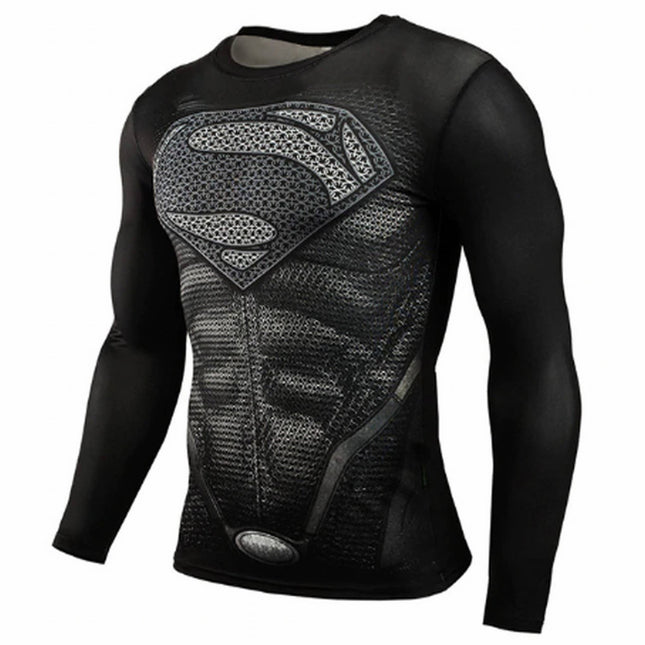 Camiseta Deportiva Superhéroes Superman Elástica - Frikimanes