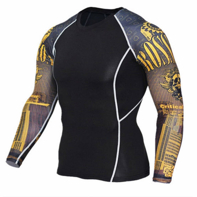 Camiseta Elástica Kick Boxing MMA Crossfit BJJ Running... - Frikimanes