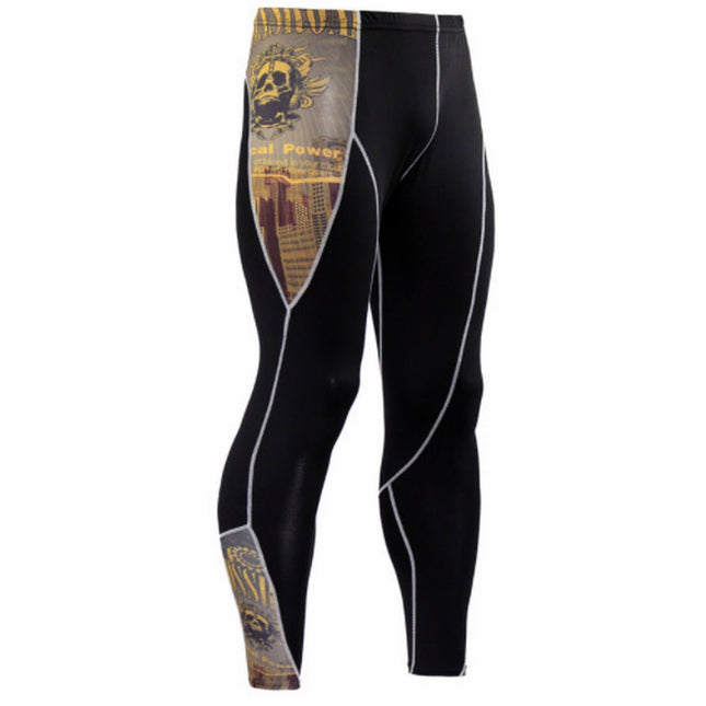 Pantalón Elástico Malla Kick Boxing MMA Crossfit Running - Frikimanes