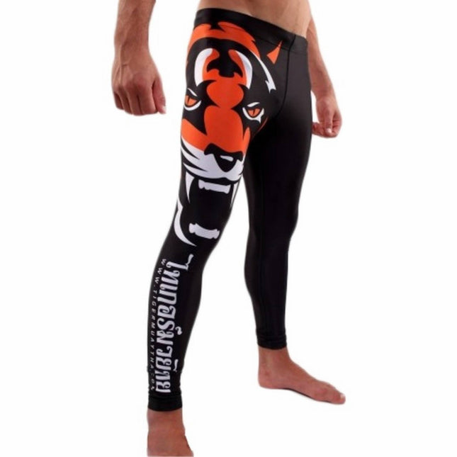 Pantalón Elástico Malla Tiger Muay Thai MMA Kick Boxing Crossfit - Frikimanes