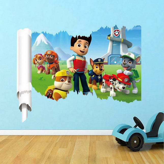 PATRULLA CANINA: Vinilo Auto-Adhesivo de Pared (Modelo C) - Frikimanes