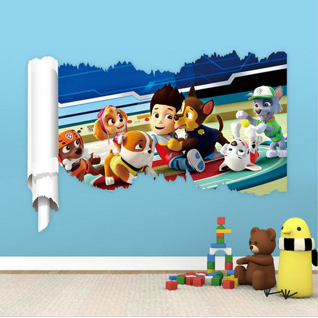 PATRULLA CANINA: Vinilo Auto-Adhesivo de Pared (Modelo B) - Frikimanes