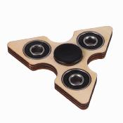 Espectacular Spinner Fidget de Madera forma de Estrella - Frikimanes