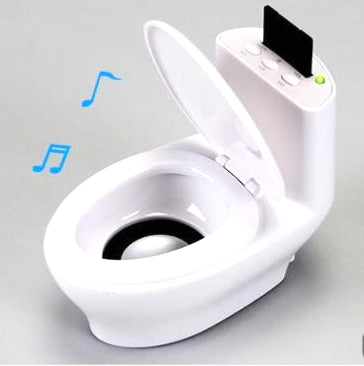 ¡LIQUIDACIÓN! Altavoz Reproductor Música forma Taza del Vater W.C. - Frikimanes