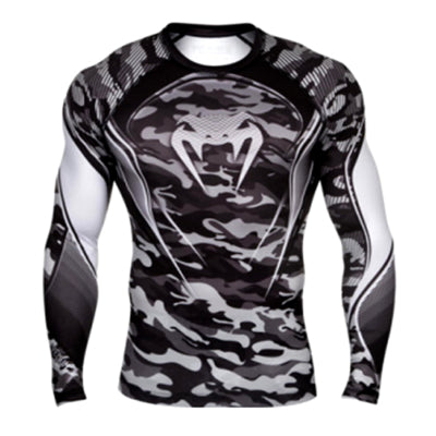 Camiseta Elástica Camuflaje Kick Boxing MMA CrossFit... - Frikimanes