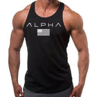 Camiseta Tirantes Negra ALPHA Gym, Cross Training, Running...