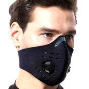Mascarilla con Filtro Carbón Activado Anti-Polución, Humo, etc. Ideal Bici, Moto, Running... - Frikimanes