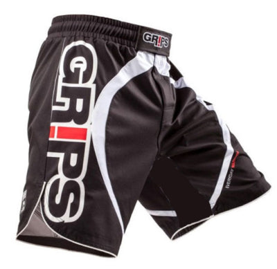 Pantalones Shorts Negros MMA K-1 Kick Boxing Boxeo CrossFit - Frikimanes