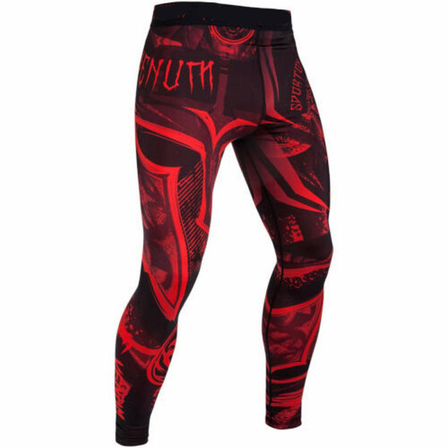 Pantalón Largo Malla Compresión "Spartan Warrior" MMA Kick Boxing Crossfit BJJ... - Frikimanes