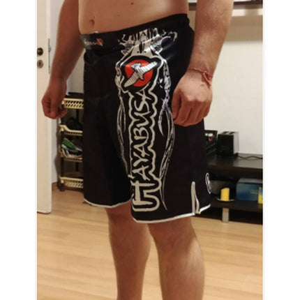 Pantalones Negros MMA K-1 Kick Boxing Boxeo CrossFit - Frikimanes