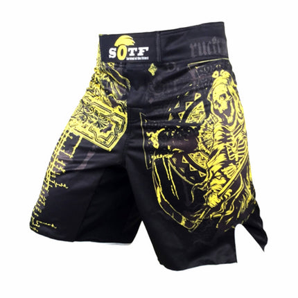 Pantalones Shorts "La Muerte" MMA K-1 Kick Boxing Boxeo CrossFit - Frikimanes