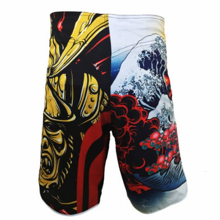 Pantalones Shorts "Japan Samurai" MMA K-1 Kick Boxing Boxeo CrossFit - Frikimanes