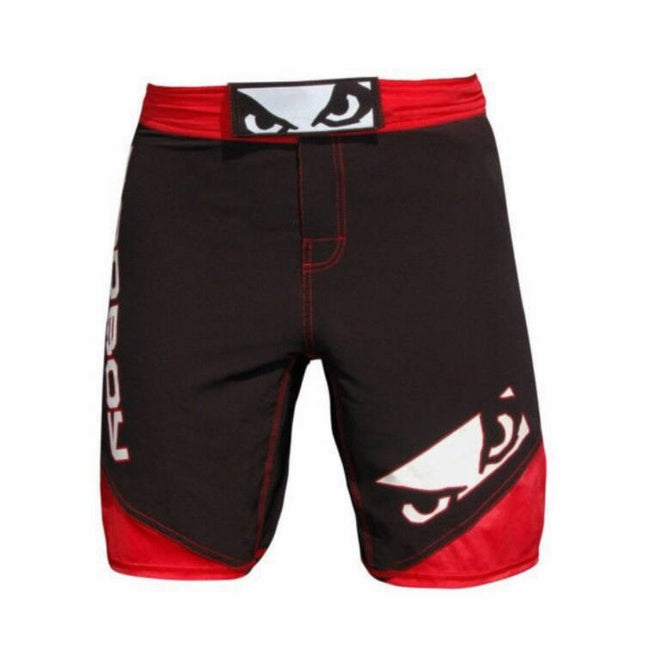 Pantalones Shorts Rojo y Negro Kick Boxing MMA Boxeo Crossfit - Frikimanes