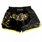 Pantalones MARS Negros y Dorados Muay Thai, Kick Boxing - Frikimanes