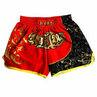 Pantalones MARS Rojos y Negros Muay Thai, Kick Boxing - Frikimanes
