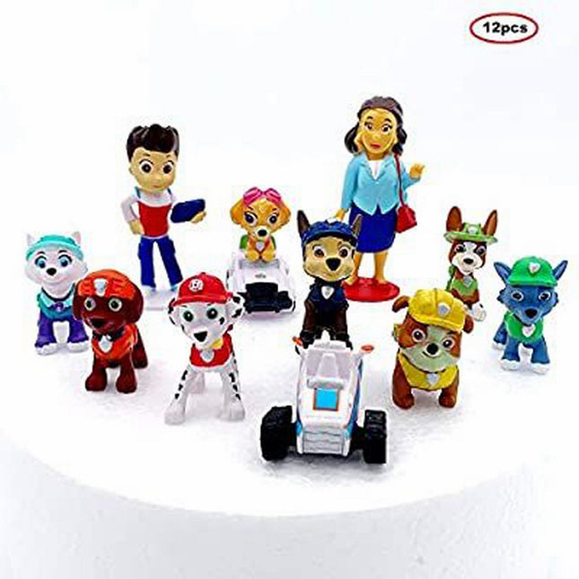 NOVEDAD PATRULLA CANINA: 12 Figuras y Coches ideales Tarta Cumpleaños - Frikimanes