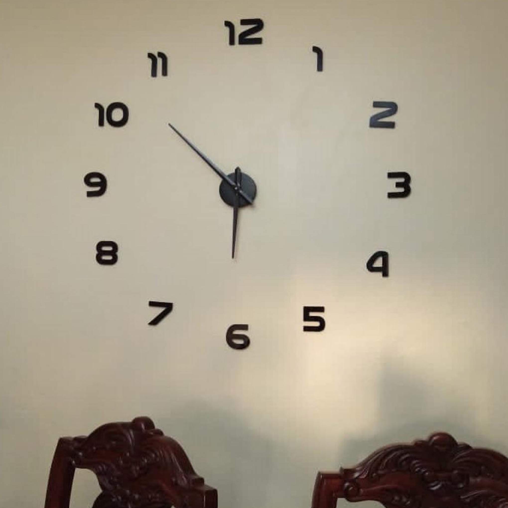 Reloj de Pared Negro Gigante – Frikimanes