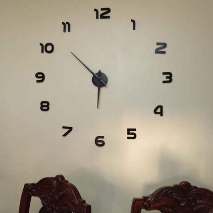 Reloj de Pared Grande Horas 3D Negro "Granada" - Frikimanes