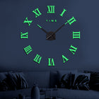 Reloj de Pared Grande Horas 3D Fluorescente 