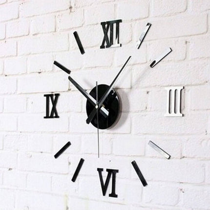 Reloj de Pared de Números Romanos efecto Espejo Plateado - Frikimanes