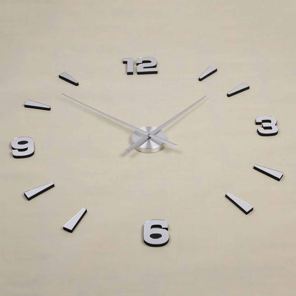 Reloj de Pared Grande Horas 3D Plateado "Tokio" - Frikimanes